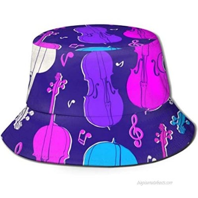 Unisex Bucket Hat Summer Fisherman's Hat Pop and Colorful Fishing Lures Print Travel Bucket Caps
