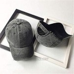 Aedvoouer Men Women Baseball Cap Vintage Washed Distressed Hats Twill Plain Adjustable Dad-Hat