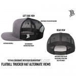 Branded Bills 'The 40 Rogue' South Dakota PVC Patch Hat Flat Trucker - One Size Fits All
