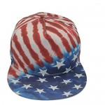 BWBFVPW Tie Dye Hip Hop Flat Brim Snapback Cap Adjustable Baseball Hat for Man Women