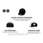 Classic Snapback Hat Blank Cap - Cotton & Wool Blend Flat Visor
