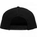 Classic Snapback Hat Blank Cap - Cotton & Wool Blend Flat Visor