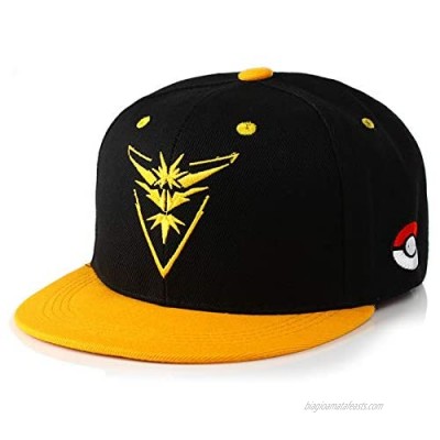 Cosplay Life Pokemon Go Valor Mystic Instinct Team Embroidered Snapback Caps