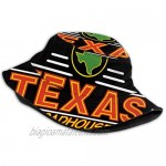 Efgaf Men and Women General Caps Cotton Fisherman's Hat Texas Roadhouse Logo Hat Bucket Cap Black