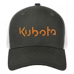 Kubota-Logo- Womens Mens Washed Cap Hat Mesh Denim Cap Tennis Cap Military Cap Golf Bucket Cap Sun Protection Hats