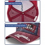 LIVACASA Baseball Cap Hats for Men Women Ponytail Pigment Dyed Cotton Dad Cap for Girls Boys Low Profile Classical
