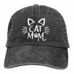 OASCUVER Cat Mom Hats Mama & Papa Bear Baseball Cap Denim Cotton Adjustable Unisex Hat