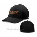 Printed Kicks Merica Leather Patch Flex Fit Baseball Cap