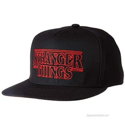 Stranger Things Officially Licensed Hats Snapback Baseball Cap Hat Black