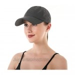 Women's Adjustable Criss Cross Ponytail Hat Baseball Cap Quick Drying Lightweight UV Protection for Outdoor Sports