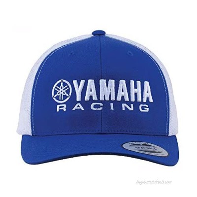 Yamaha Race Trucker Curved Bill MESH HAT Royal/White