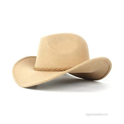2019 Fashion Women's Winter Wool Felt Cowboy Hat  Sombrero Woven Rope Hat Men  by jdon-hats 