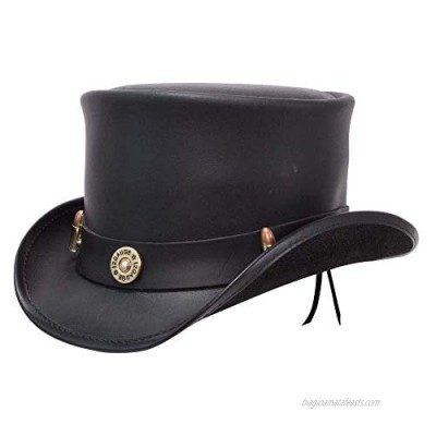 American Hat Makers El Dorado Top Hat with Bullet Band — Handcrafted  Genuine Leather