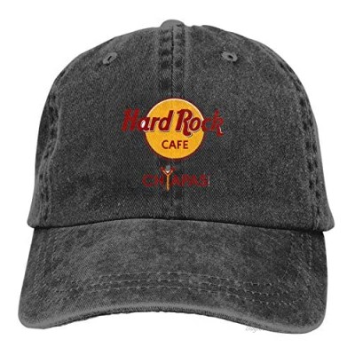 Azzwoiu Hard Ro-Ck CafeCowboy Hat Cotton Adjustable Washable Retro Baseball Cap