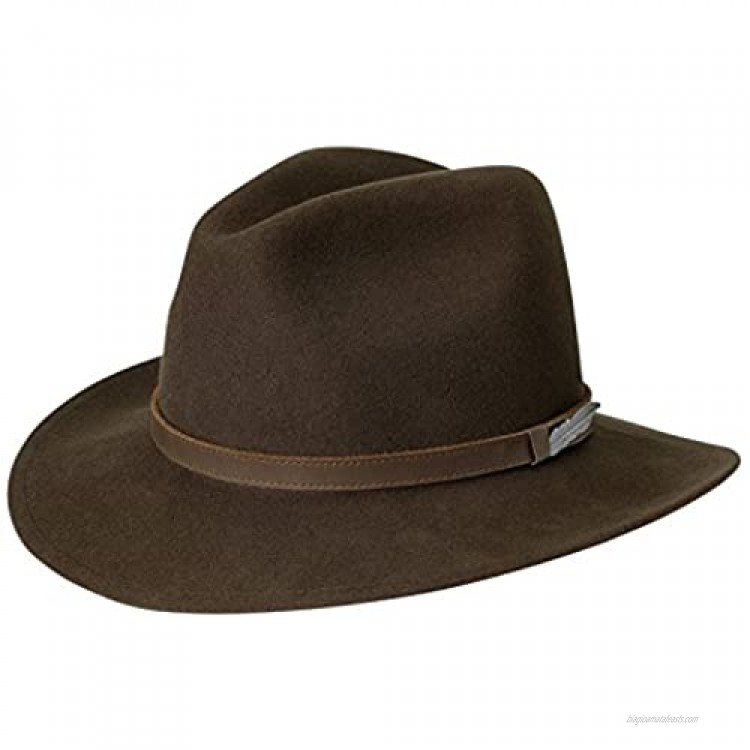 Black Creek Men's Crushable Wool Hat Brown Large