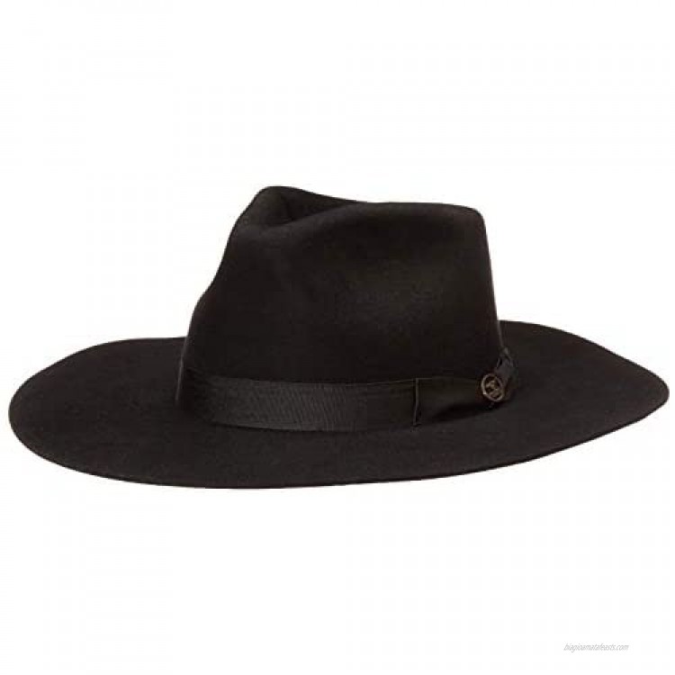 Bullhide Street Gossip Premium Wool Black Hat In Size Medium