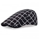 Men Newsboy Cap Cotton Flat Ivy Gatsby Driving Hat Adjustable Golf Beret Flat Hat Caps