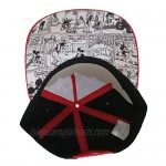 Disney Mickey Mouse Comics Adult Baseball Cap [6013] Red and Black