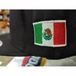 Mexico Snapback dadhat Flat Panel and Vintage Hats Embroidered Shield and Flag