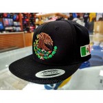 Mexico Snapback dadhat Flat Panel and Vintage Hats Embroidered Shield and Flag