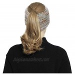 2 Pack Knitted Headbands Winter Warm Cable Ear Warmer Thick Crochet Head Wrap for Women Girls by Sanlykate