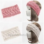 3 pcs crocheted head bands comfortable and soft Head Wraps skating/skiing/walking Women Girls gift.