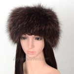 Fox Fur Headband Women's Winter Knit Neck Warmer Real Fur Headbands Women Scarf Muffler