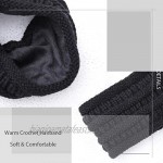 Gangel Fleece Lined Headband Crochet Headwrap Chunky Hairband Warmer Winter(1pc)