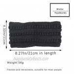 Gangel Fleece Lined Headband Crochet Headwrap Chunky Hairband Warmer Winter(1pc)
