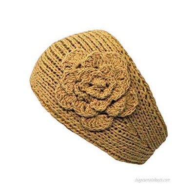 Knit Handmade Headband With Flower