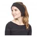 Mens/Womens Soft Stretch Fleece Headband Ear Warmer Black