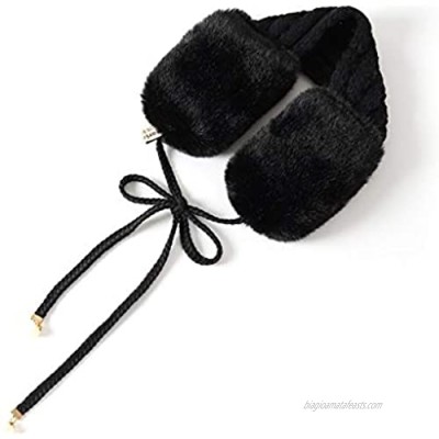 SKS Winter Warmers Ear Warmers Knit Ear Muffs Ear Warmer Headband Durable Perfect for Cold Winter Casual Outdoor Winter Head Wrap (Color : Black)