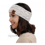YOOWL Winter Beanie Headwrap Hat Cap Fashion Stretch Twisted Cable Knit Fuzzy Lined Ear Warmer Headband Women