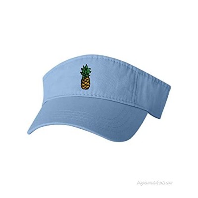 Go All Out Adult Pineapple Embroidered Visor Dad Hat