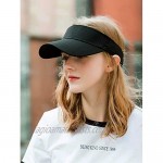 Sikuer Sun Visor 3pcs Visor Hat Cotton Outdoor Sport Beach Golf Visor Cap for Women Men 3 Color Packed adjustable