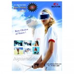 SOVIS Beige Extended Length over 99% UVB and UVA2 / 97.2% UVA1 Facial Protection Sun Cap Solar Visor Hat Worldwide Patented.