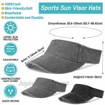 Sport Sun Visor Hat Twill Adjustable Empty Top Ball Caps for Men Women Golf Running Jogging Tennis Hiking