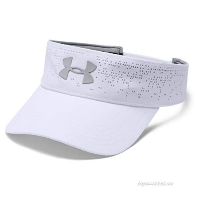 Under Armour Women's Elevated Golf Visor   White (100)/Mod Gray   One Size Fits All