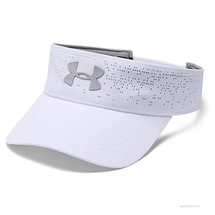 Under Armour Women's Elevated Golf Visor White (100)/Mod Gray One Size Fits All