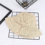 Foldable Wide Brim Floppy Straw Beach Sun Hat Summer Hat for Women Girls
