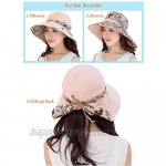 HAPEE Womens Garden Hat Both Sides wear Foldable Wide Brim UPF 50+ pefect for Women Fishing