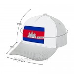 Jovno Cowboy Sun Hats Cambodia Flag Outdoor Shapeable Fashion Panama Sun Fisherman Hat