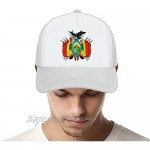 Jovno Cowboy Sun Hats Coat of Arms of Bolivia Outdoor Shapeable Fashion Panama Sun Fisherman Hat