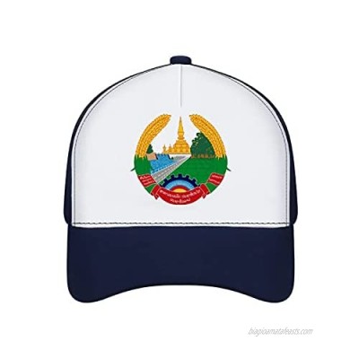 Jovno Cowboy Sun Hats Emblem of Laos Outdoor Shapeable Fashion Panama Sun Fisherman Hat