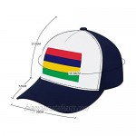 Jovno Cowboy Sun Hats Mauritius Flag Outdoor Shapeable Fashion Panama Sun Fisherman Hat
