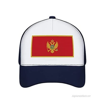 Jovno Cowboy Sun Hats Montenegro Flag Outdoor Shapeable Fashion Panama Sun Fisherman Hat
