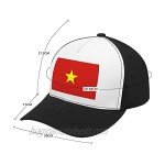 Jovno Cowboy Sun Hats Vietnam Flag Outdoor Shapeable Fashion Panama Sun Fisherman Hat