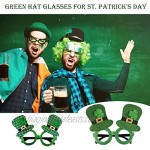 St. Patrick'S Day Green Irish Adult'S Day Fun Shamrock Green Hat Glasses