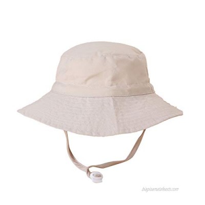 Toddler Girl Sun Hat Breathable Beach Hat Adjustable Chin-Strap Baby Hat Outdoor Outing Sun Protection 50+UP
