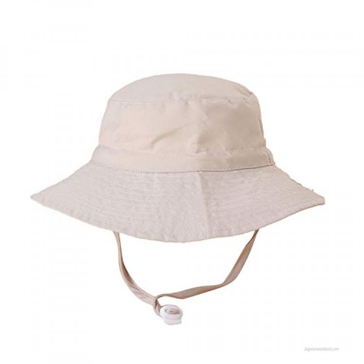 Toddler Girl Sun Hat Breathable Beach Hat Adjustable Chin-Strap Baby Hat Outdoor Outing Sun Protection 50+UP